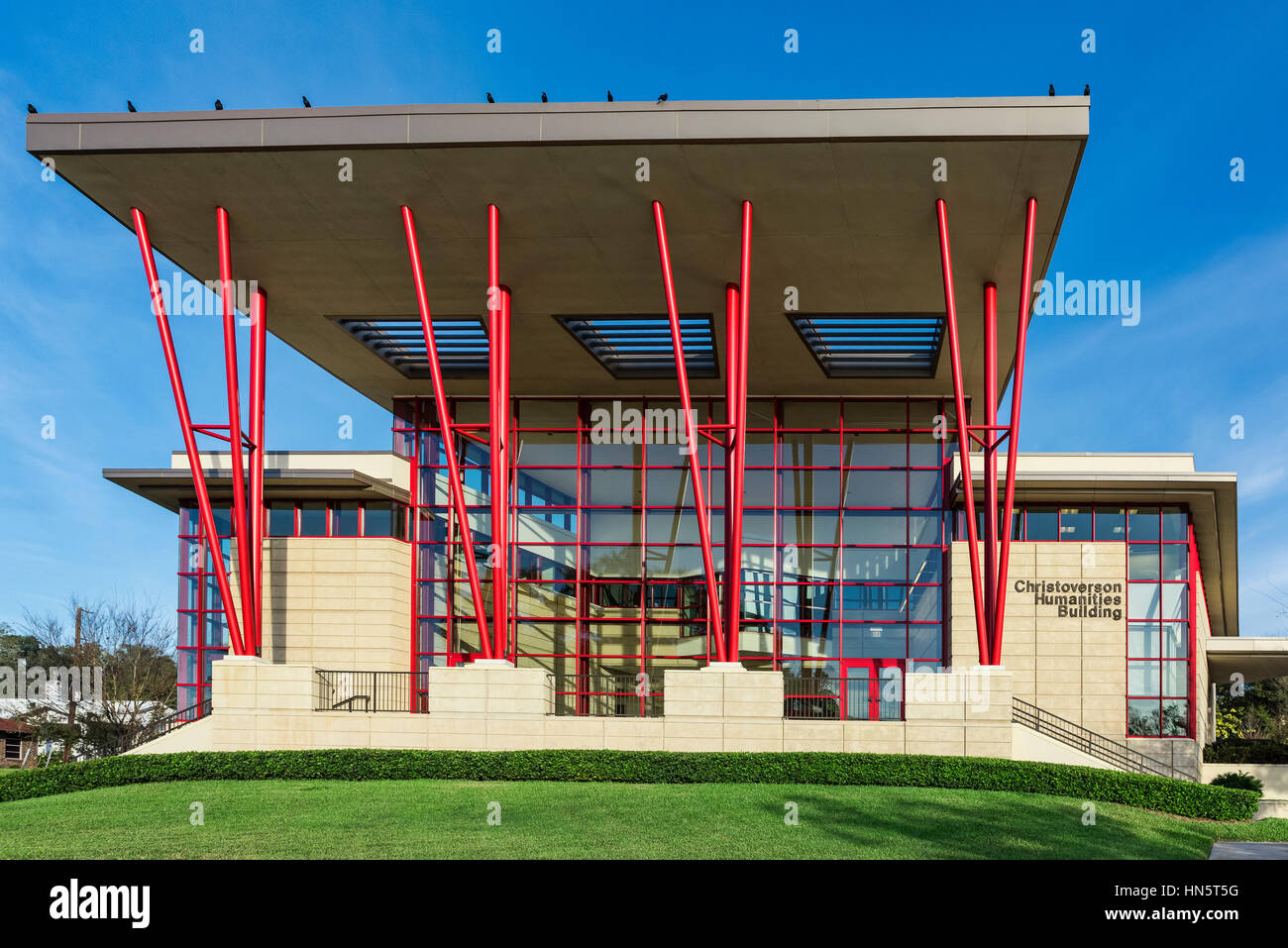 Christoverson umanistiche edificio, Florida Southern College, Lakeland, Florida, Stati Uniti d'America Foto Stock