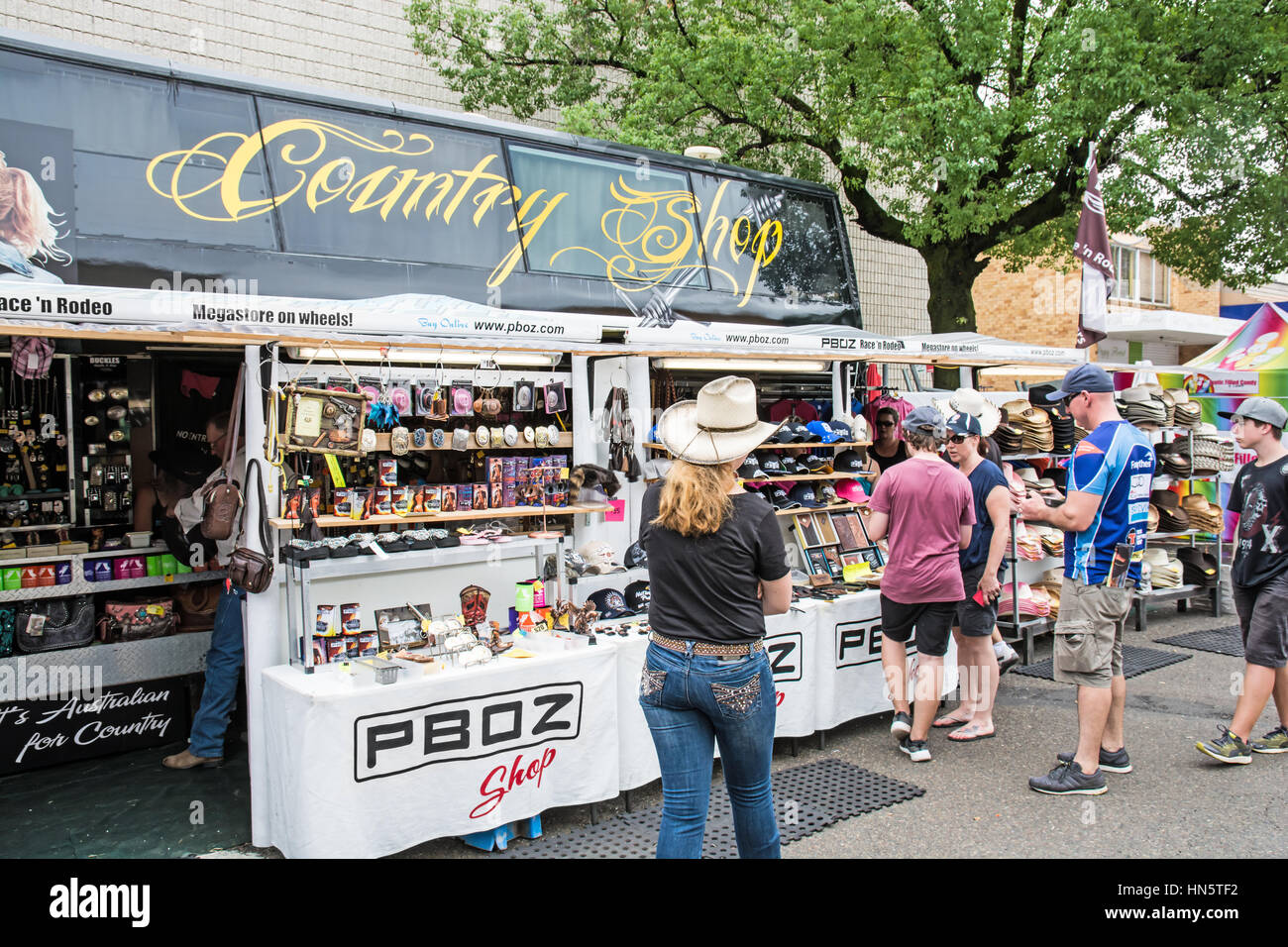 Varietà Mobile Store a Tamworth Country Music Festival 2017 Foto Stock