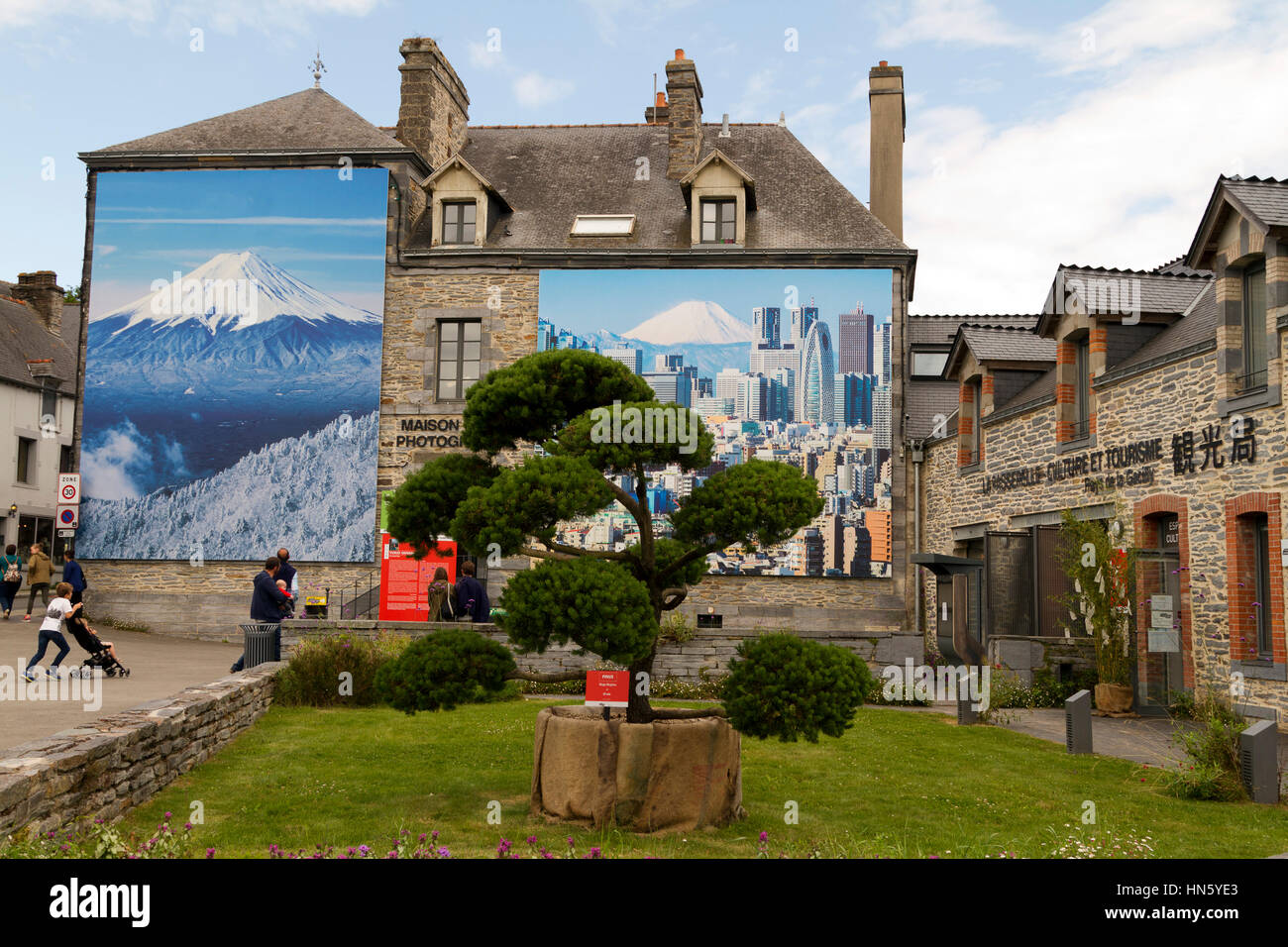 Foto Festival 2016 La Gacilly fotografia mostra a La Gacilly nel Morbihan (56)Francia ,di Paese ospite:Giappone ,tema:Oceani Foto Stock