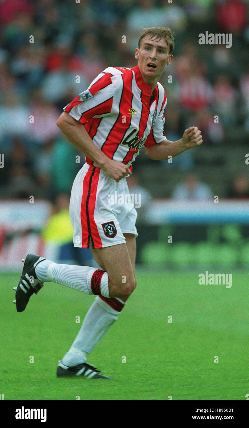 ANDY SCOTT SHEFFIELD UNITED FC 06 Settembre 1993 Foto Stock
