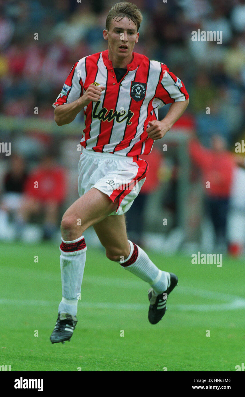 ANDY SCOTT SHEFFIELD UNITED FC 06 Settembre 1993 Foto Stock