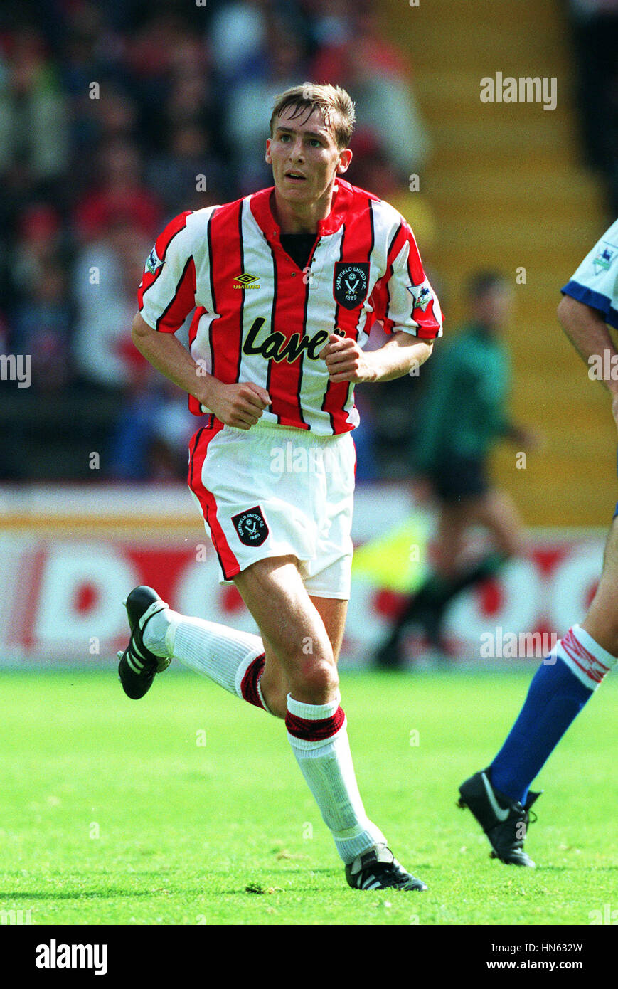 ANDY SCOTT SHEFFIELD UNITED FC 31 Agosto 1993 Foto Stock