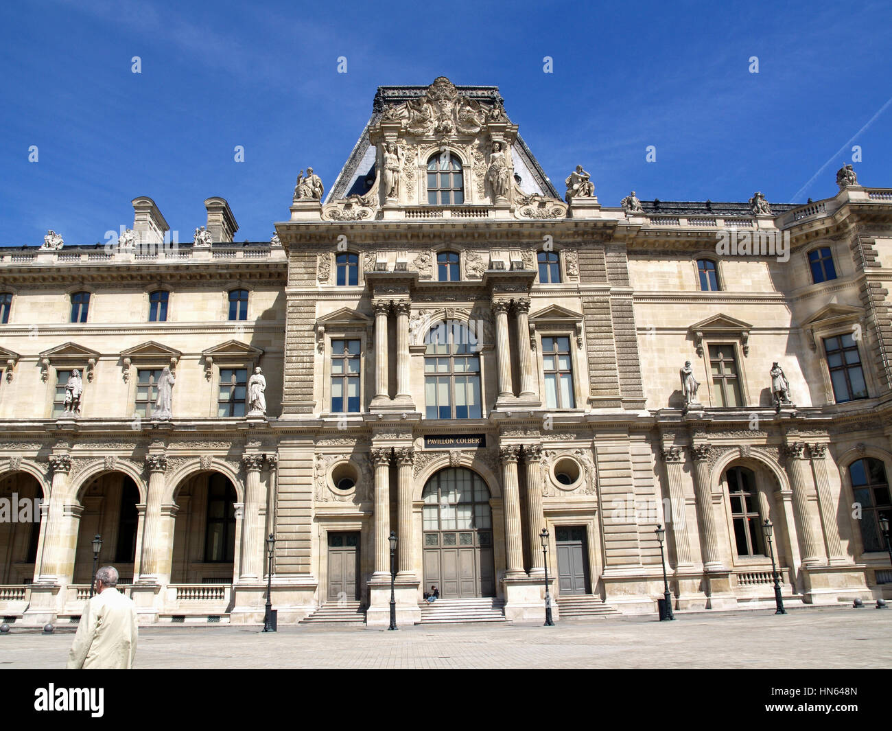 Pavillon Colbert a Louvre Art Gallery, Parigi, Francia Foto Stock