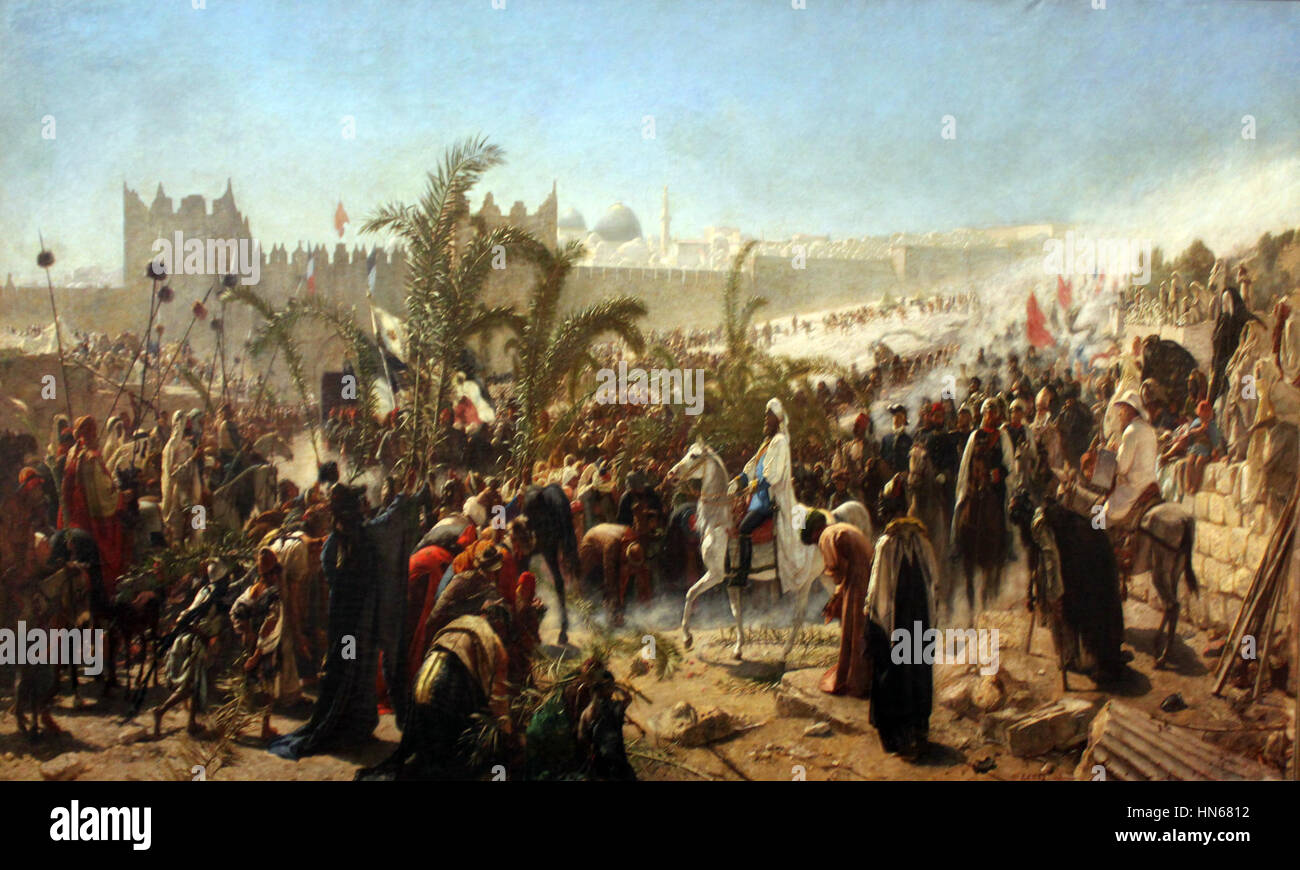 1876 Gentz Friedrich Wilhelm von Preußen in Gerusalemme 1869 anagoria Foto Stock