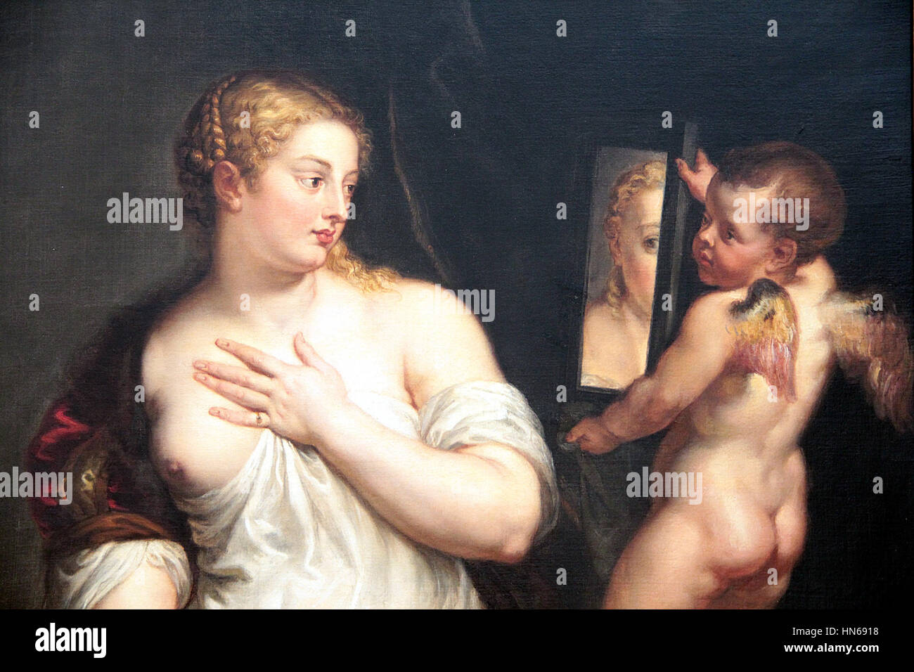 0 Vénus et Cupidon - P.P. Rubens - Musée Thyssen-Bornemisza (4) Foto Stock