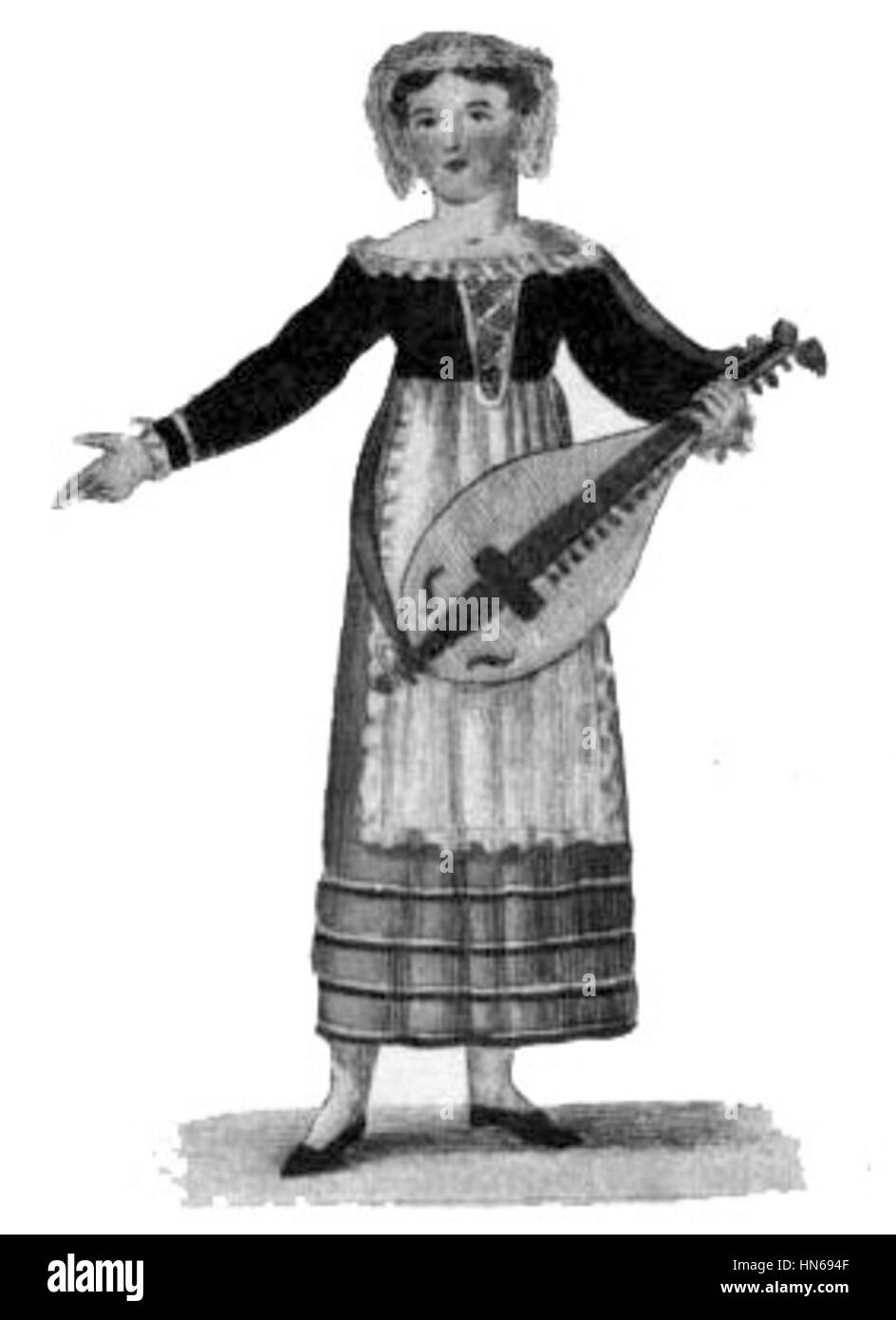 110-Elise Lindström som Fanchon-Svenska teatern 4 Foto Stock