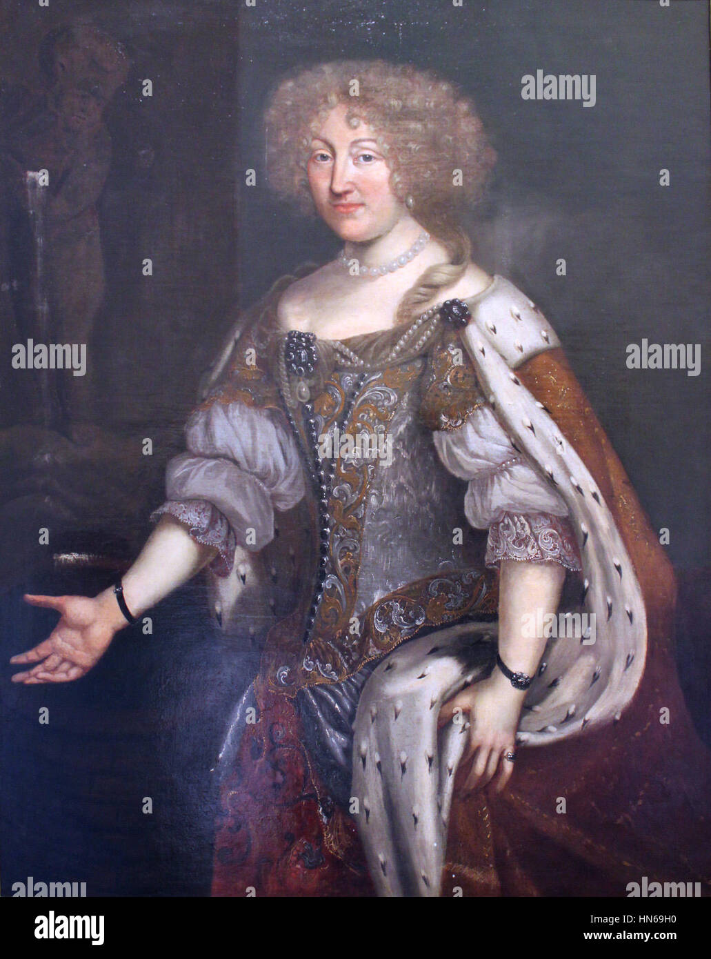 1675 von Ehrenstrahl ritratto Magdalena Sibylla von Württemberg anagoria Foto Stock