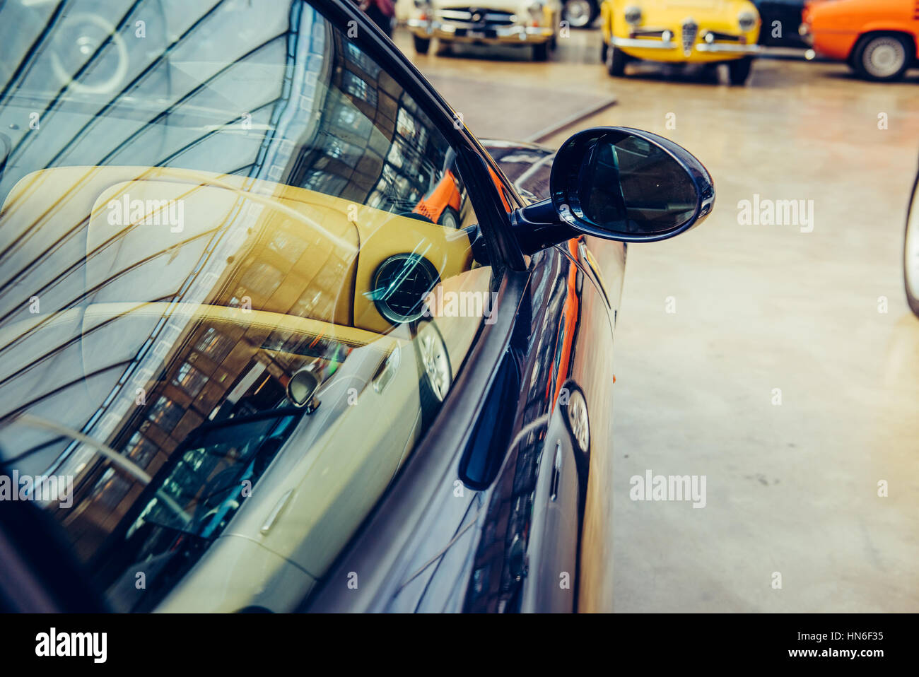 Vintage retrò di trasporto auto. Bella mostra Foto Stock