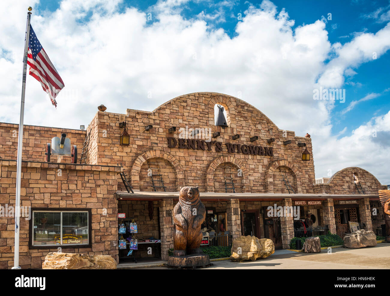 Negozio di articoli da regalo Denny&#39;S, Wigwam Kanab, Utah, Stati Uniti Foto Stock