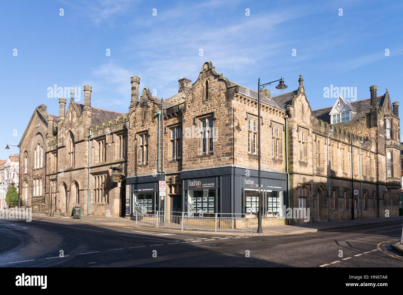 Il municipio della città vecchia serie di edifici da John Dobson, North Shields, North East England, Regno Unito Foto Stock