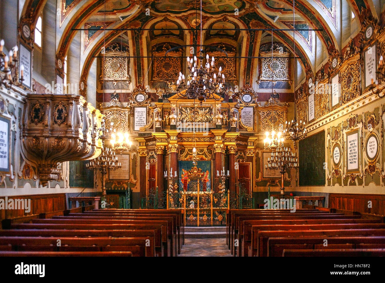 Italia Piemonte Casale Monferrato: Sinagoga ebraica: vista interna Foto Stock