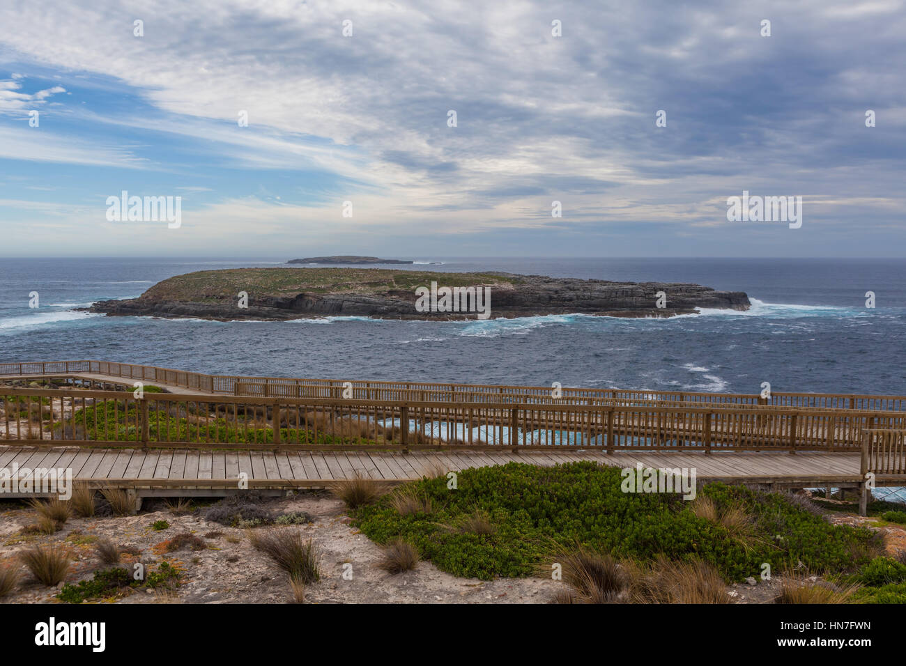Cape du Couedic Boardwalk. Parco Nazionale di Flinders Chase, Kangaroo Island, Sud Australia Foto Stock