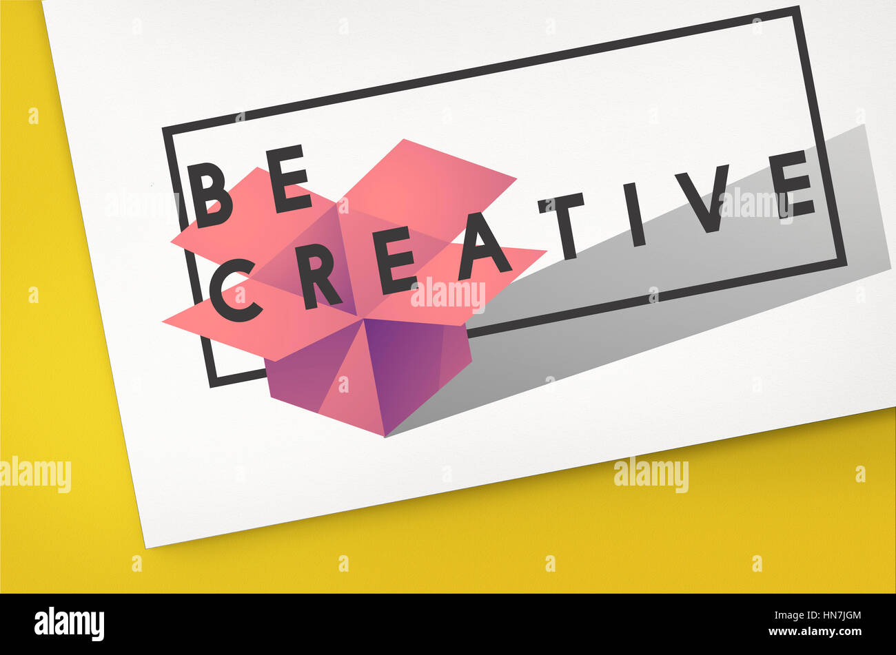 Il design creativo di idee di immaginazione e di concezione moderna Foto Stock