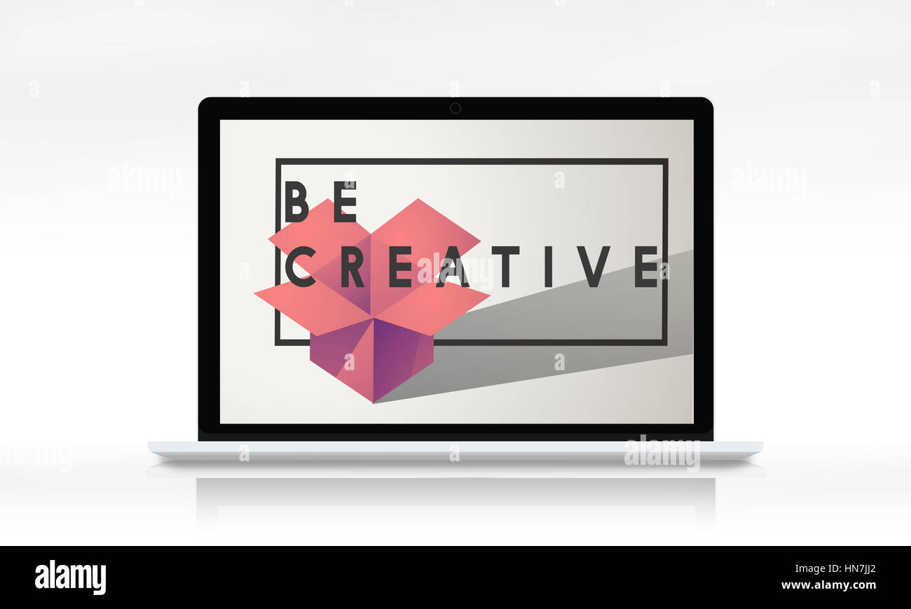 Il design creativo di idee di immaginazione e di concezione moderna Foto Stock