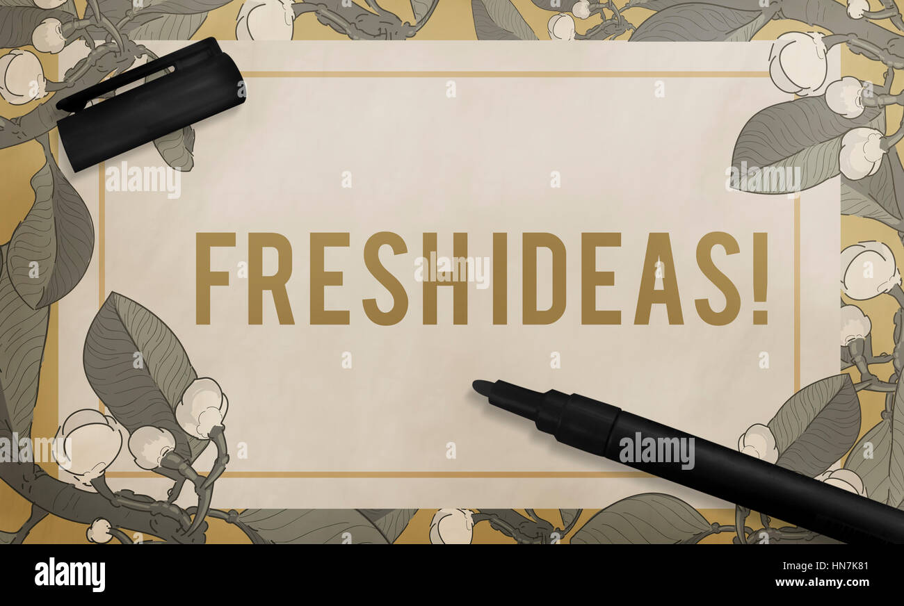 Idee Creative Design ispirare Freshideas Foto Stock