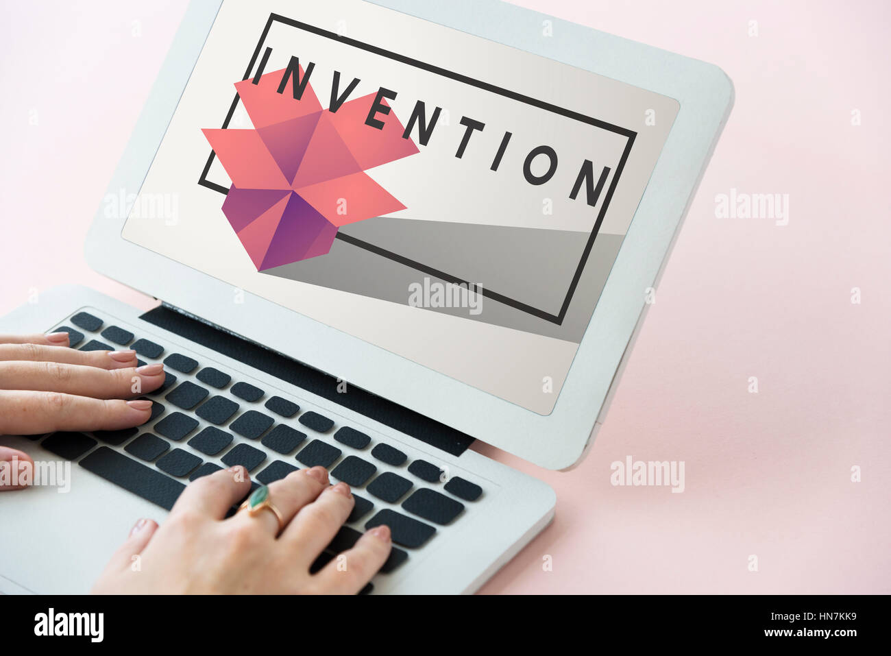 Il design creativo di idee di immaginazione e di concezione moderna Foto Stock