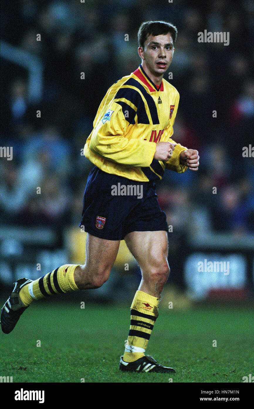 DAVID HILLIER Arsenal FC 14 Gennaio 1994 Foto Stock