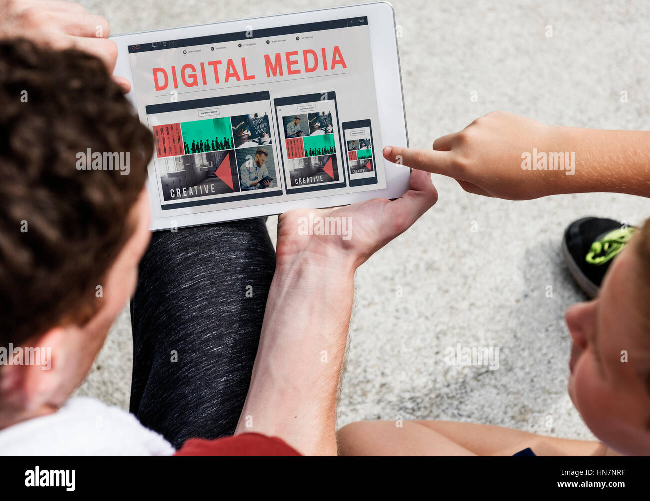 Digital Media il collegamento di rete INTERNET WWW Concept Foto Stock