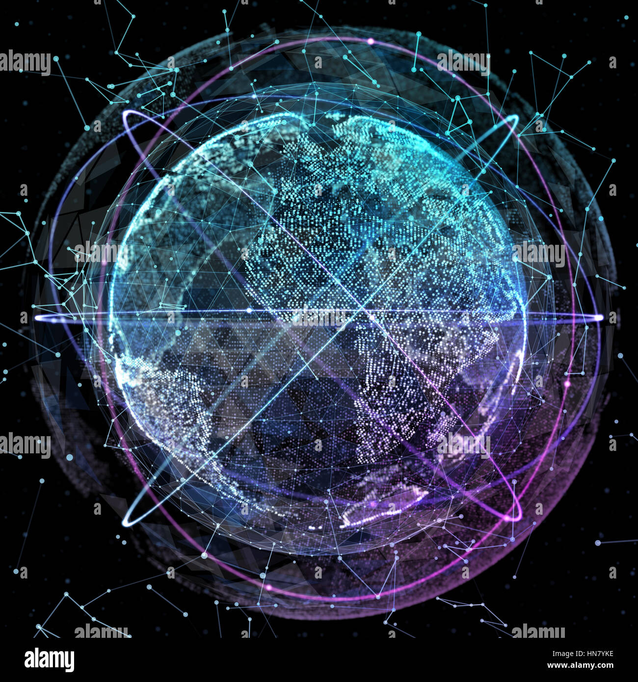 Mappa mondo concetto astratto Foto Stock