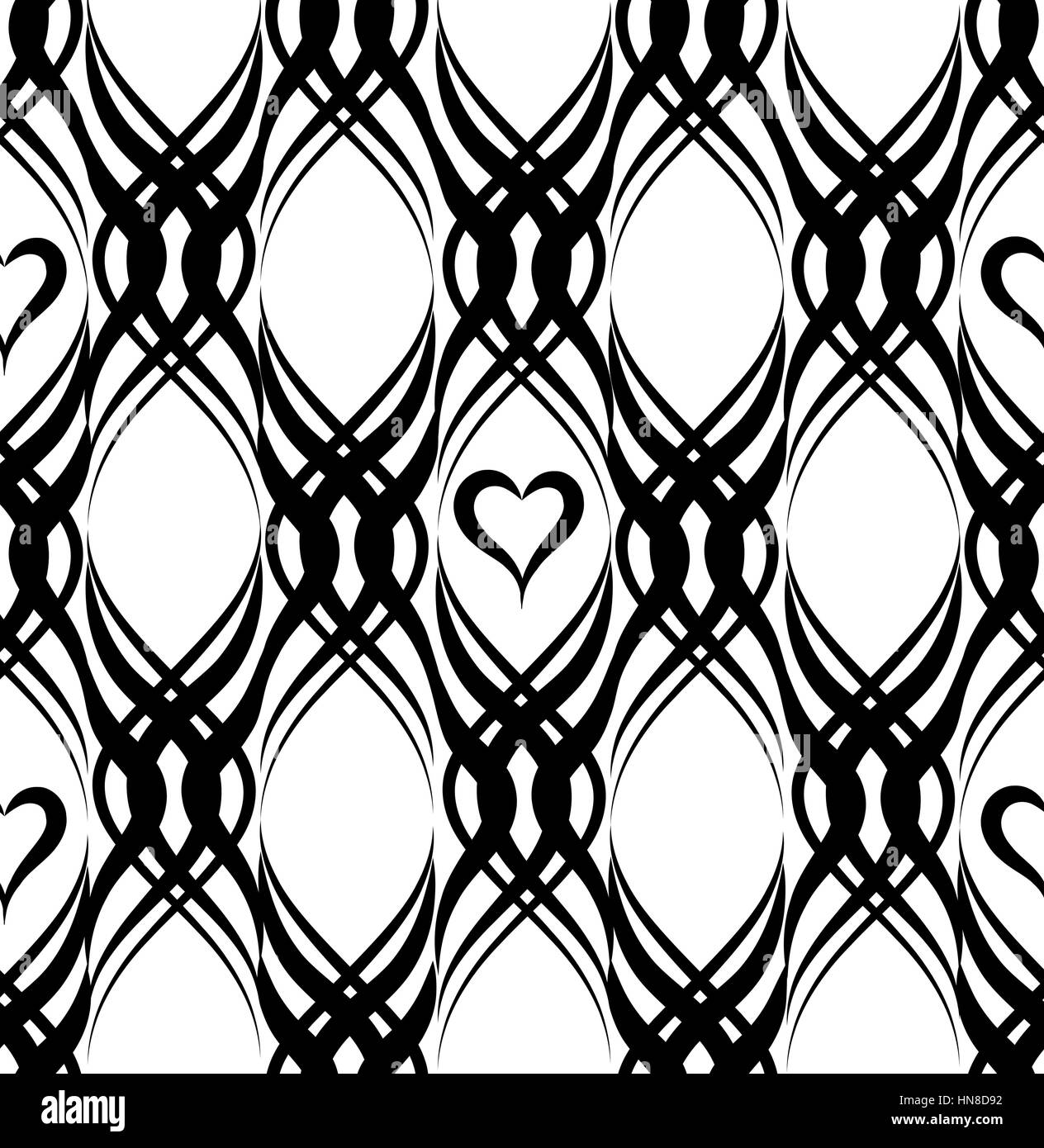 Abstract seamless pattern circolare con decorazione geometrica di turbolenza doodle texture. ornamentali sfondo piastrellato. Illustrazione Vettoriale