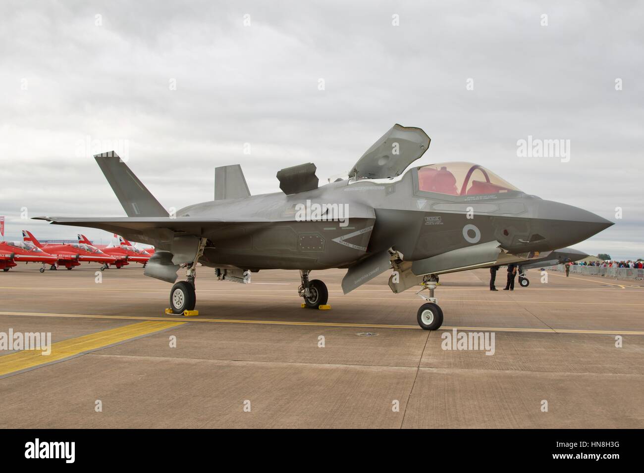 F-35 fulmini in mostra statica al Royal International Air Tattoo Foto Stock