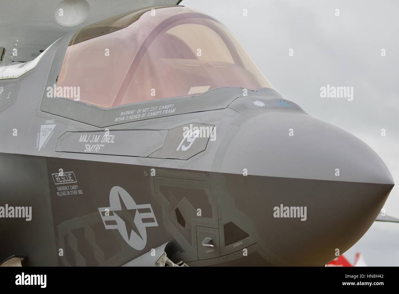 F-35 fulmini in mostra statica al Royal International Air Tattoo Foto Stock