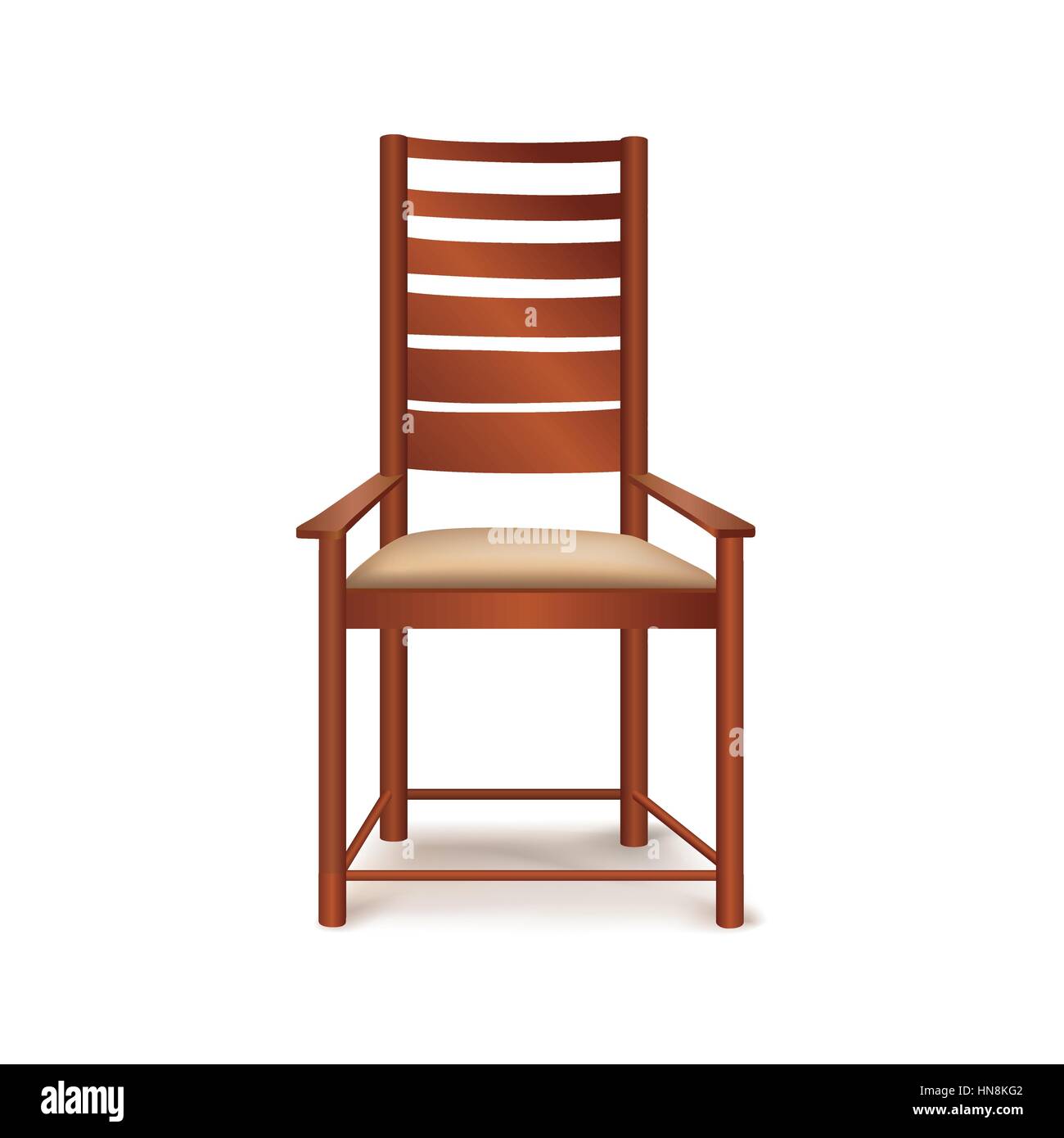 Sedia isolato Illustrazione Vettoriale