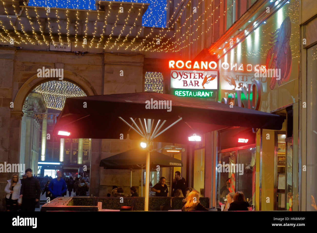 Rogano ristorante di pesce alle stelle in Glasgow Scotland famoso per la sua cucina Foto Stock