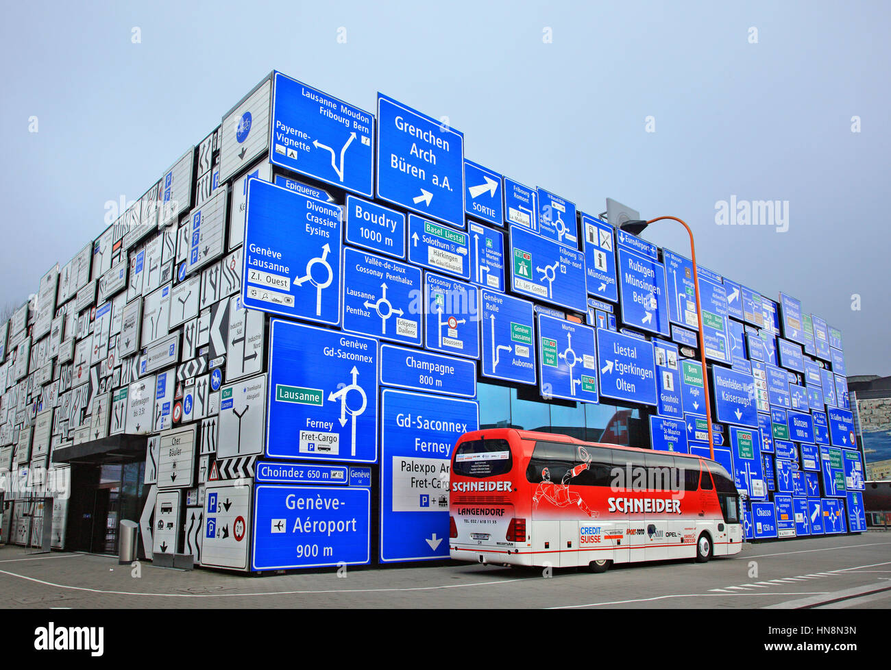 Segnaletica stradale nel Museo svizzero dei trasporti (Verkehrshaus der