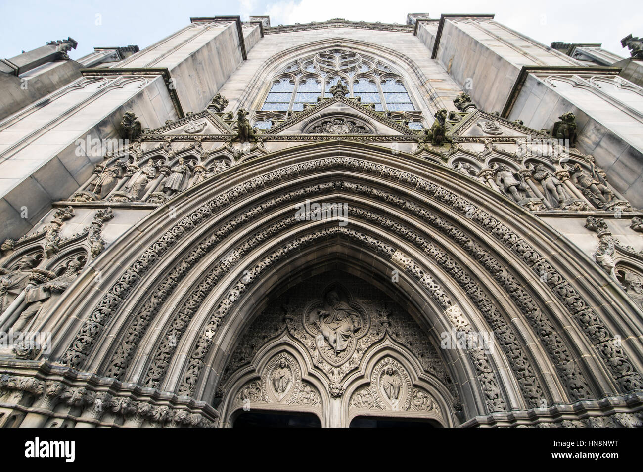 Regno Unito, Scozia, Edimburgo - St. Giles' Cattedrale, noto anche come il grande Kirk di Edimburgo, il principale luogo di culto della Chiesa di Scozia loc Foto Stock
