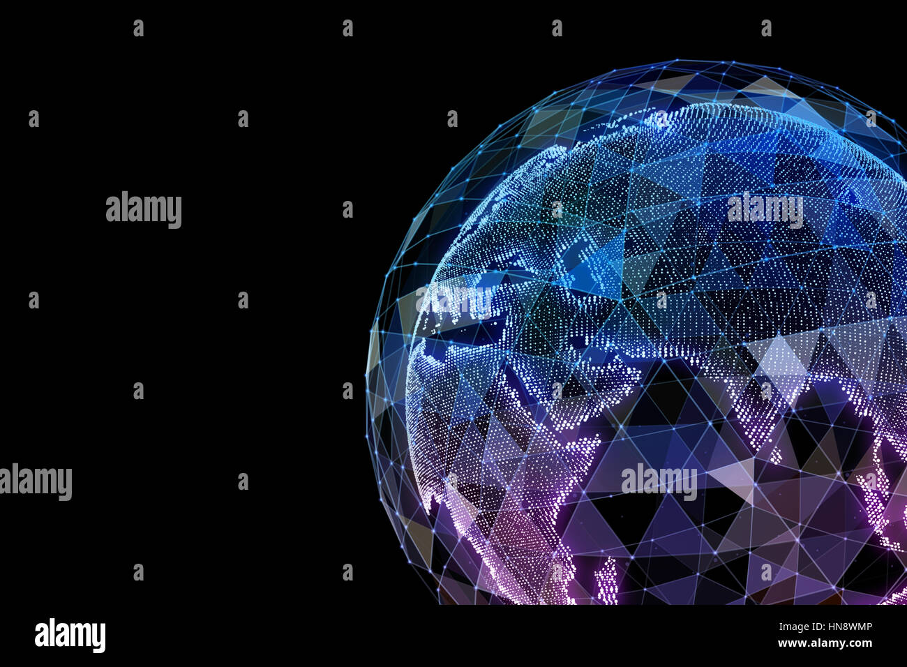 Comunicazione globale le orbite Foto Stock