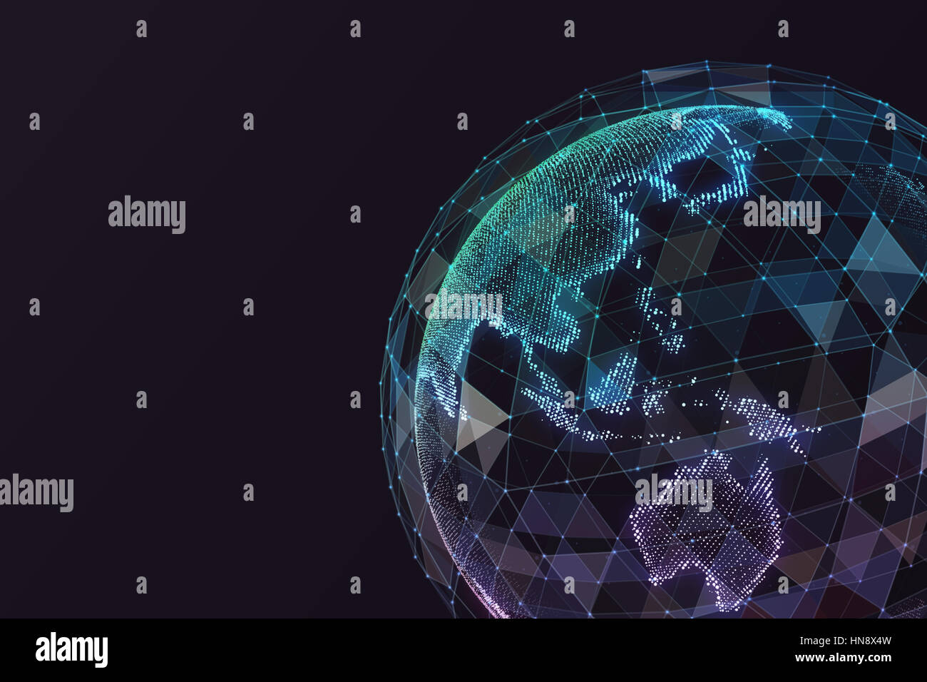 Comunicazione globale le orbite Foto Stock