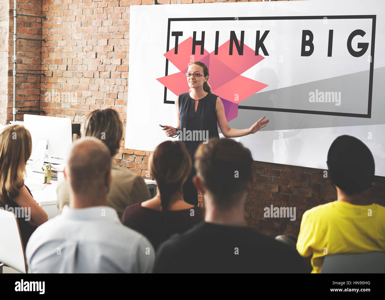 Il design creativo di idee di immaginazione e di concezione moderna Foto Stock