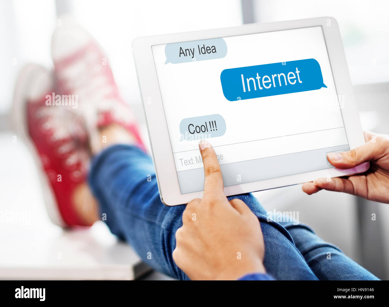 Rete globale Internet tecnologia Concept Foto Stock