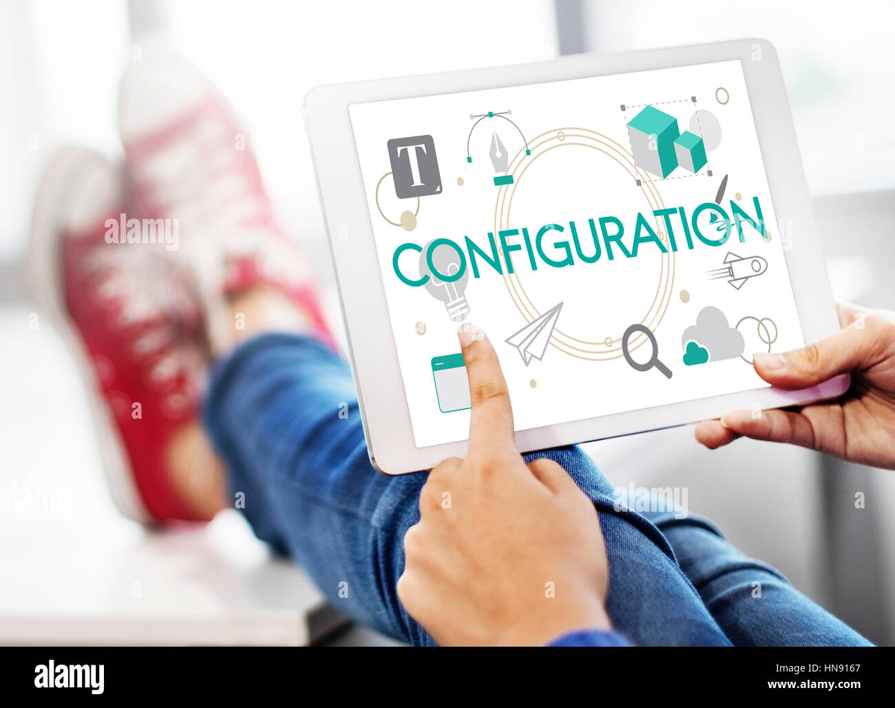 Contenuto creativo configurazione Design creativo Foto Stock
