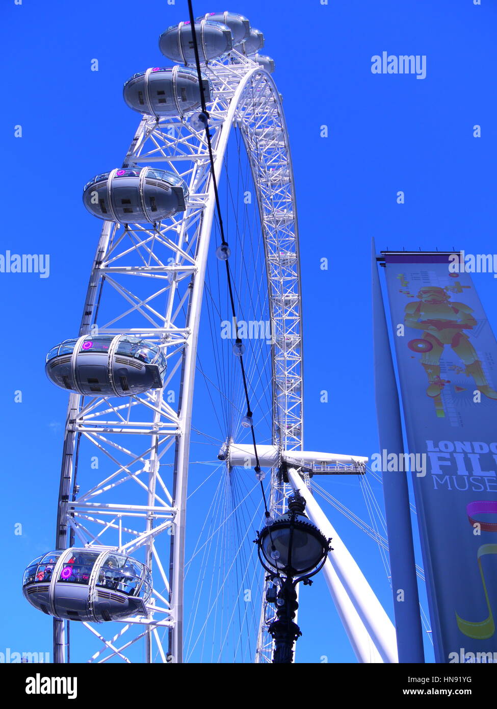 Il London Eye,South Bank, Waterloo E.S. Londra Foto Stock