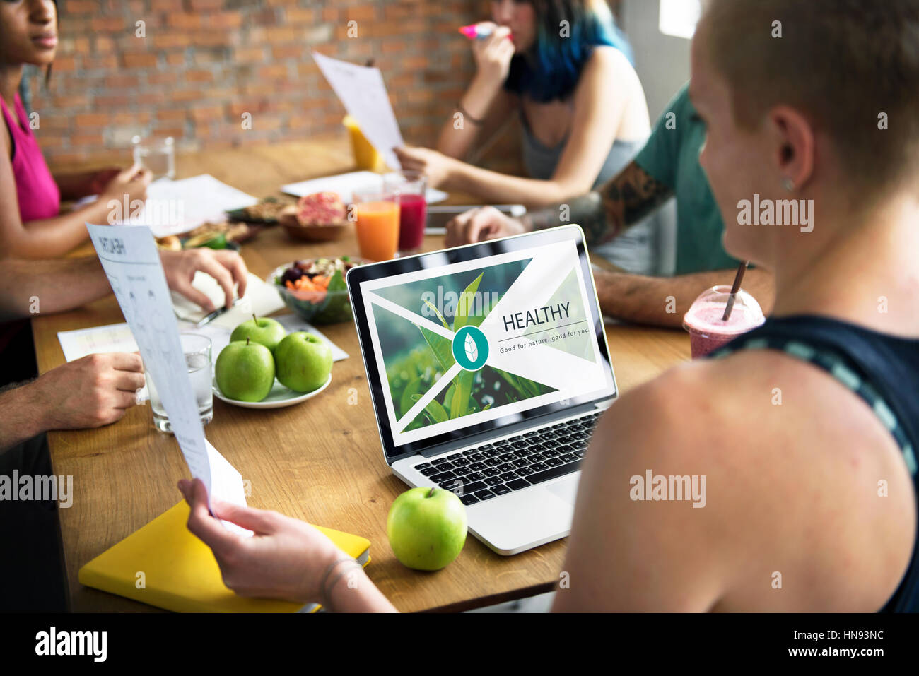 Il cibo fresco stile di vita sano Organic Foto Stock
