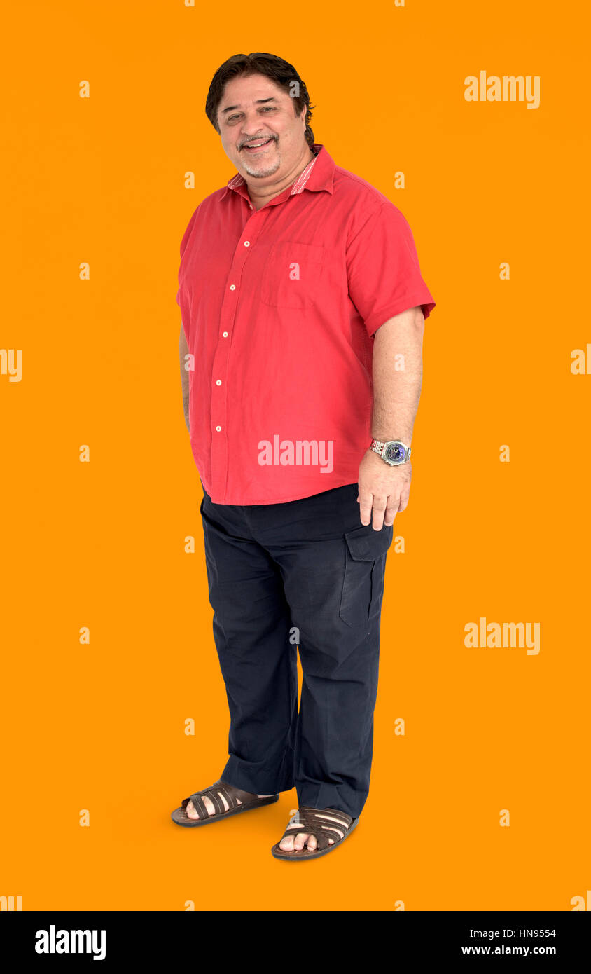 Persone uomo corpo pieno Studio concetto Shoot Foto Stock