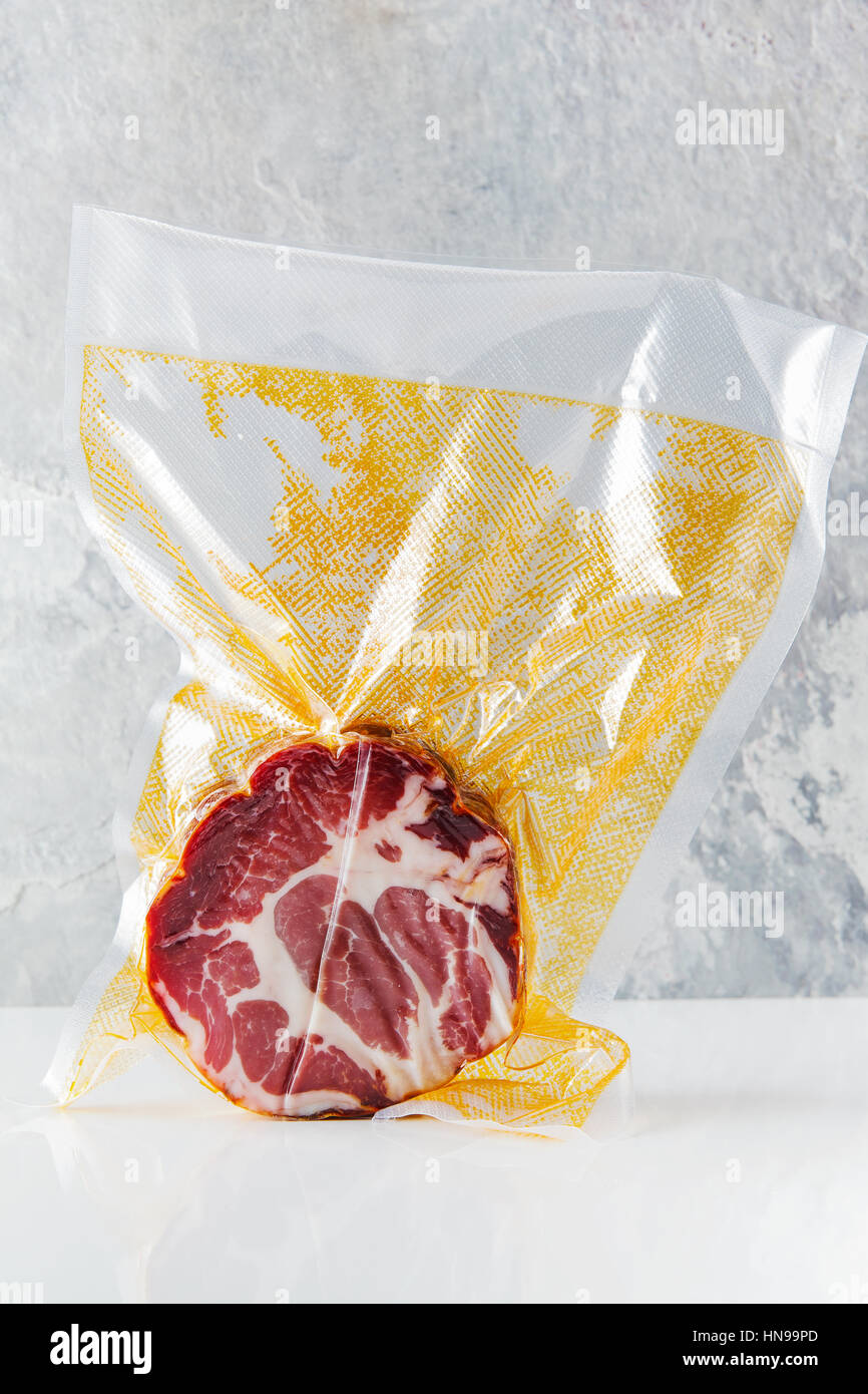 Coppa di Parma ham Foto Stock