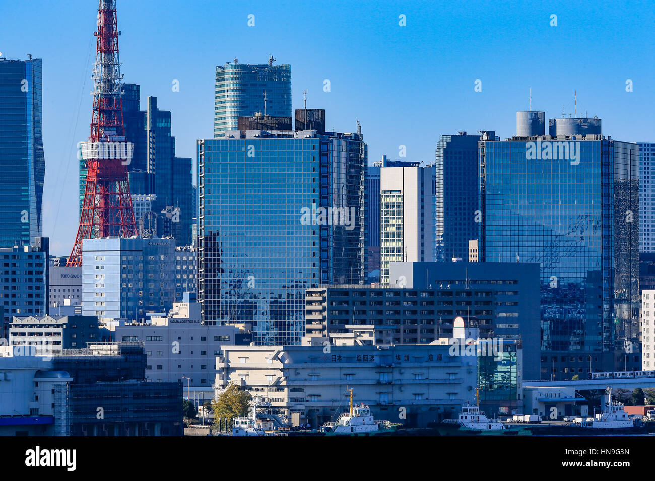 Tokyo cityscape, Tokyo, Giappone Foto Stock