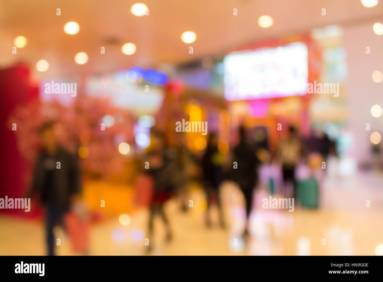 Sfocato shopping mall sfondi Foto Stock