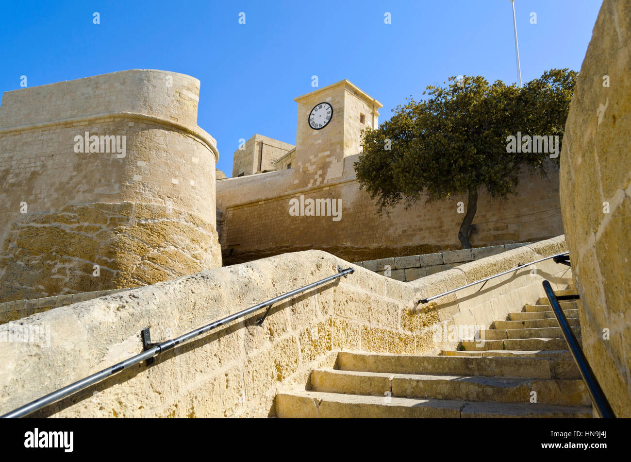 Le mura di Cittadella, Gozo - Malta Foto Stock