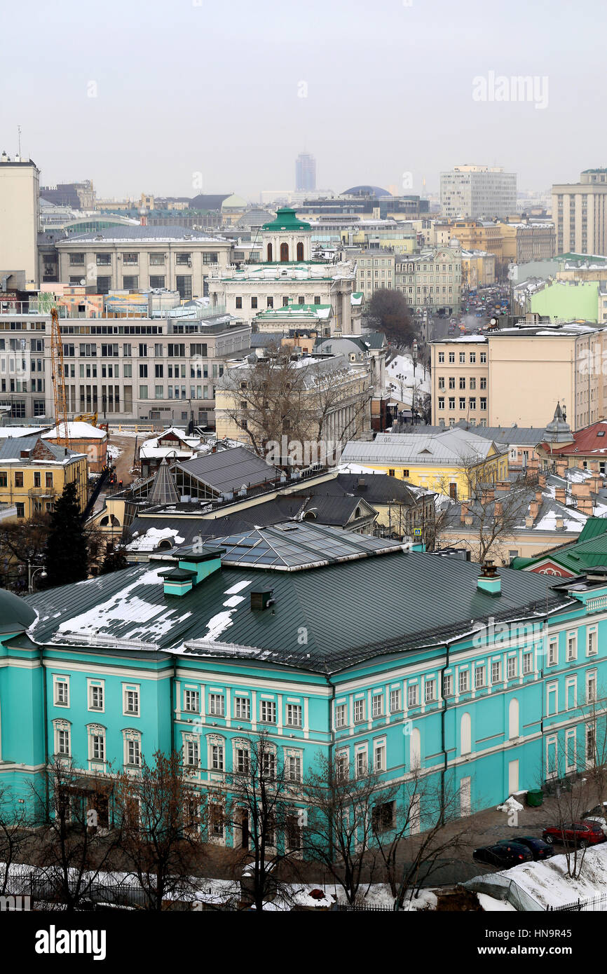 Foto cityscape viste nel centro di Mosca Foto Stock