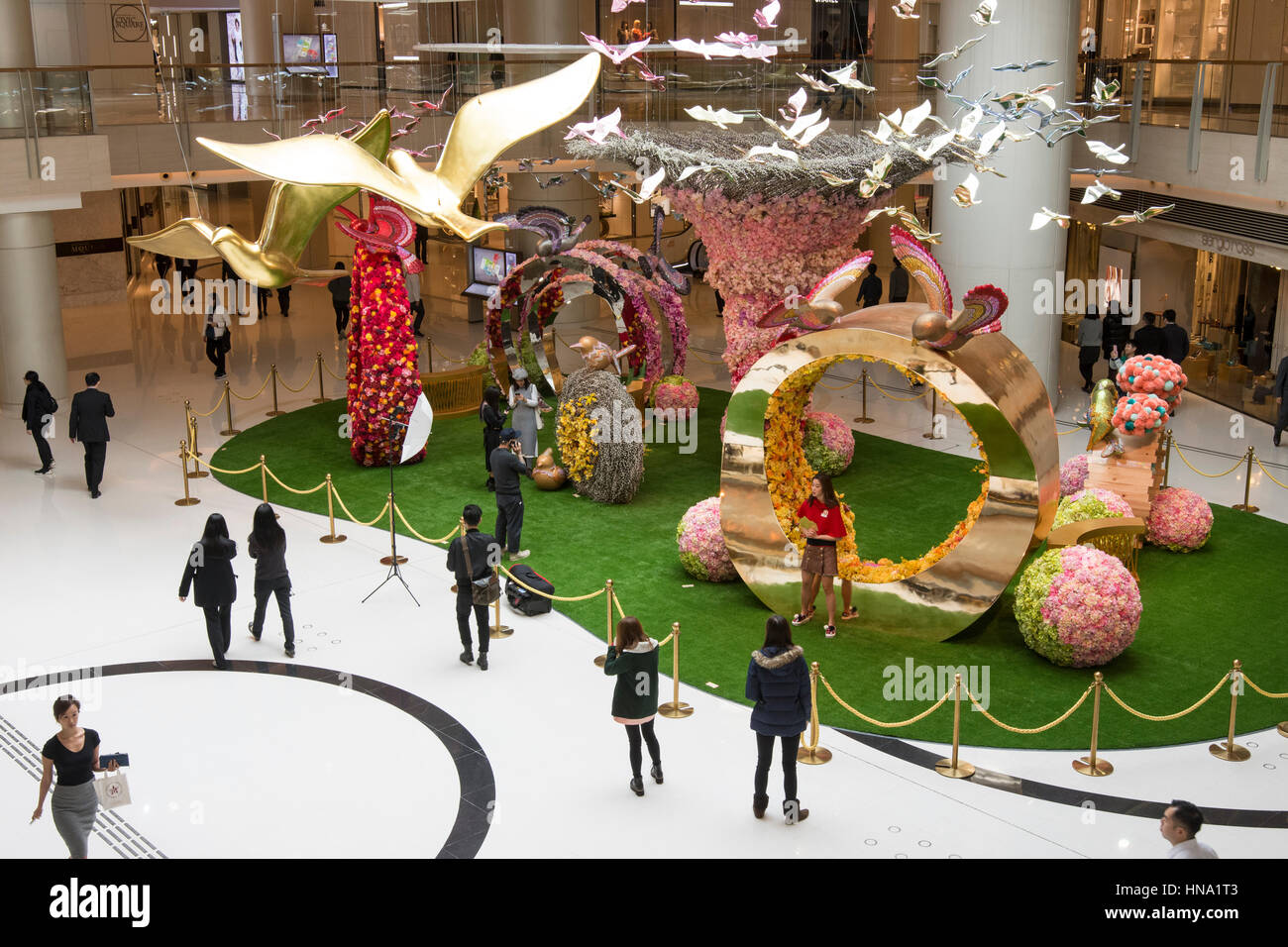 Il sistema arium in elementi Mall di Hong Kong Foto Stock Il sistema arium in elementi Mall di Hong Kong Foto Stock