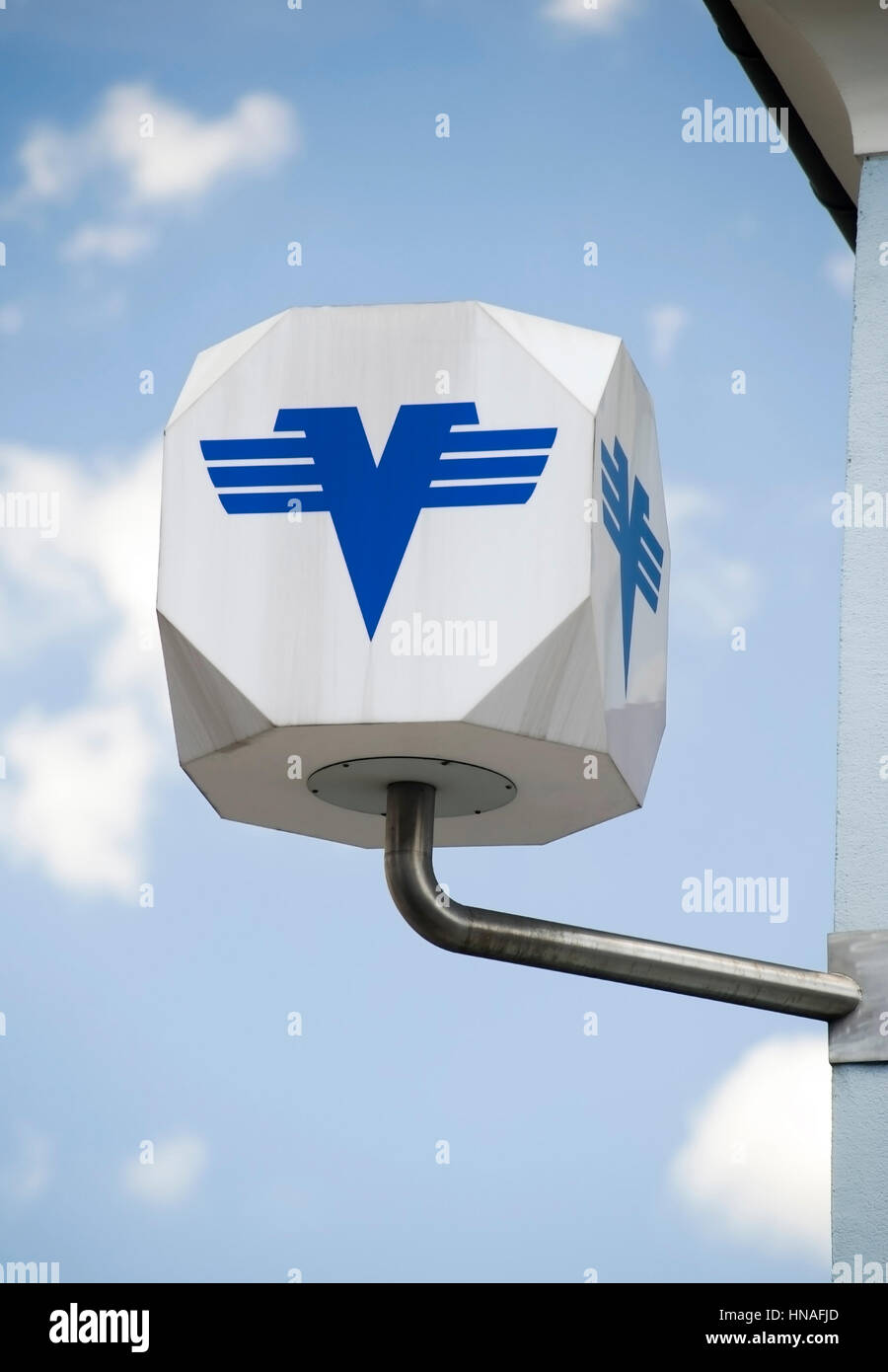 Logo Volksbank, Oesterreich - segno Volksbank, Austria Foto Stock