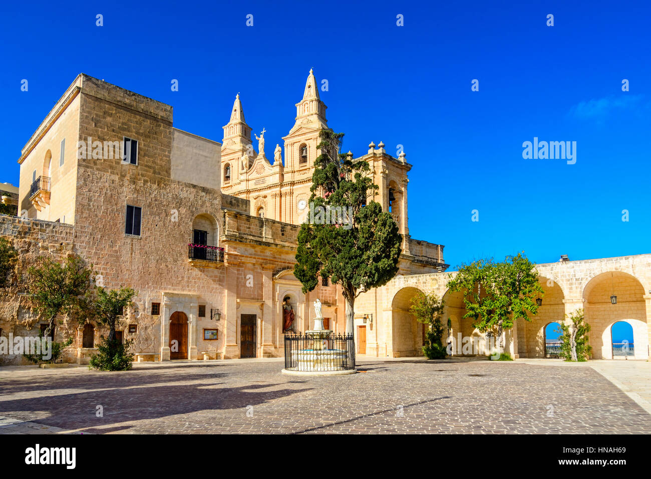 Il Santuario della Nostra Signora di Mellieha, Malta Foto Stock