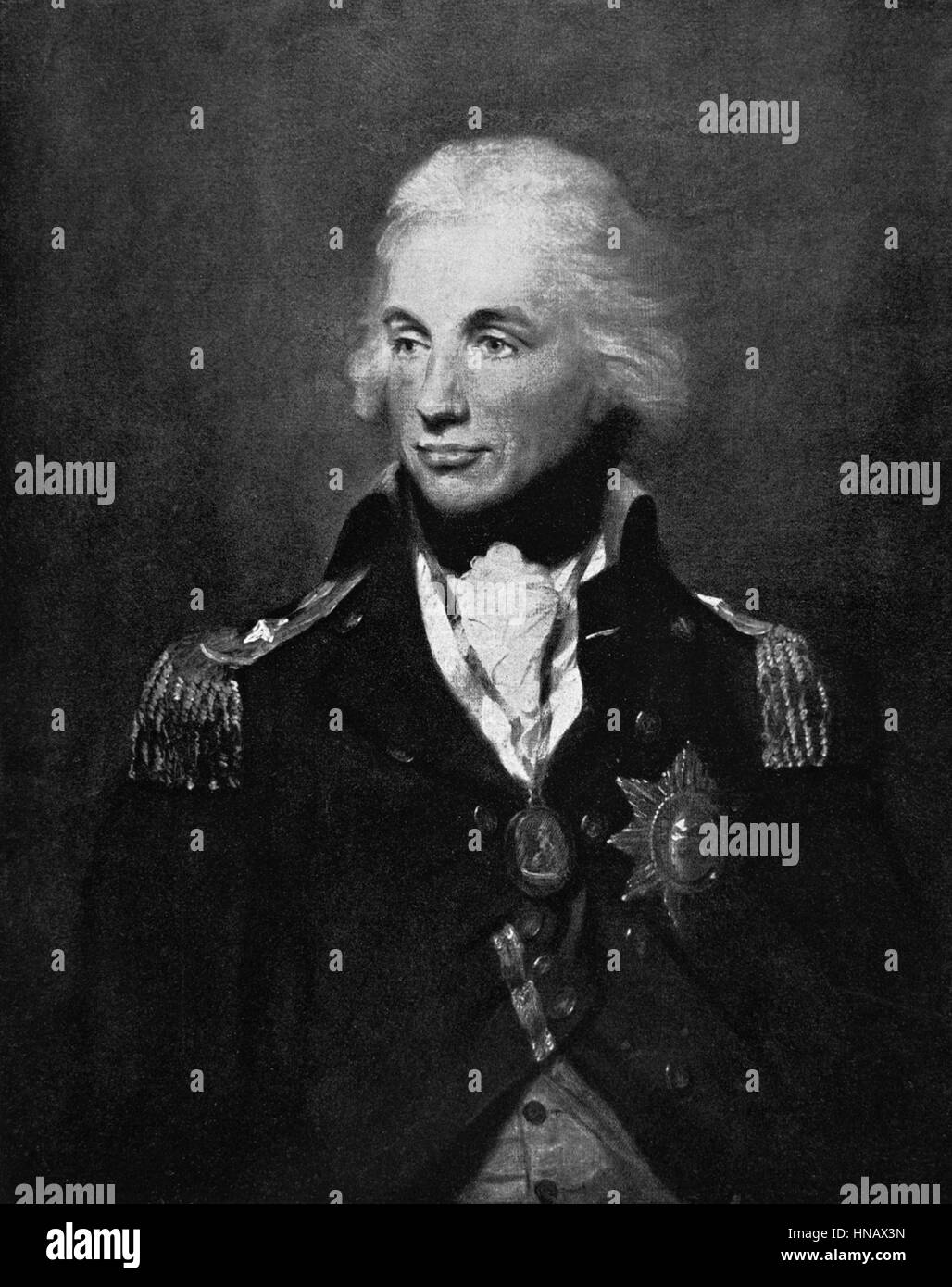 Il visconte Horatio Nelson bandiera OFFICER & ADMIRAL (1800) Foto Stock