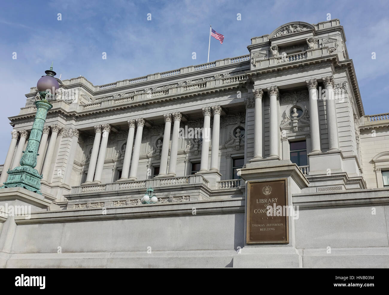 Jefferson edificio della Biblioteca del Congresso al Campidoglio di Washington, DC Foto Stock