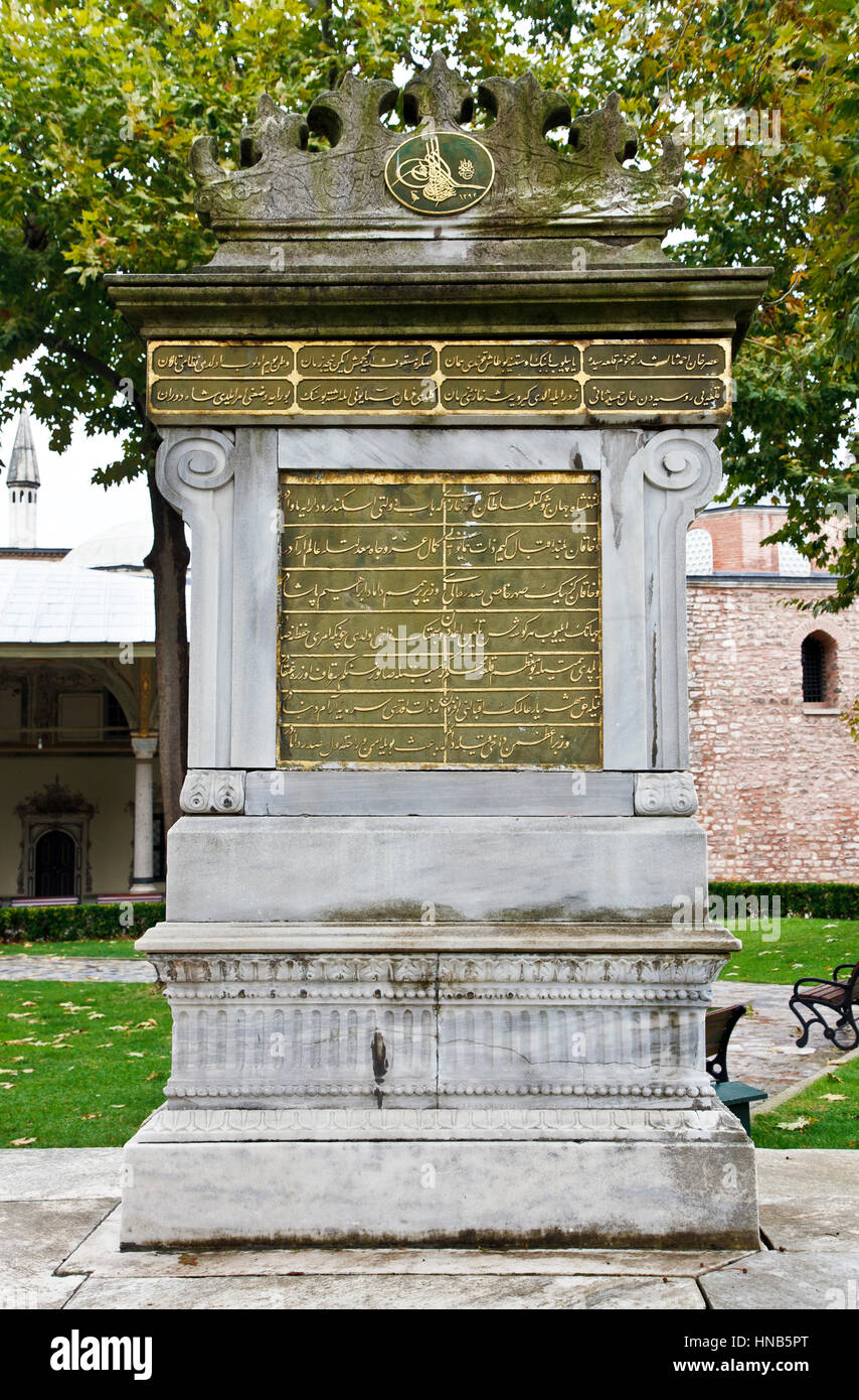 Il Palazzo di Topkapi a Istanbul Foto Stock