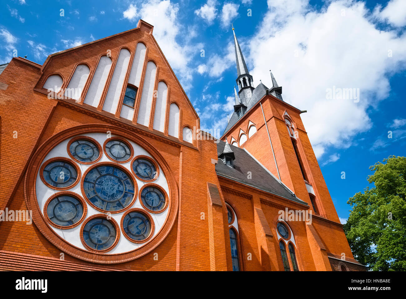 Chiesa di San Mariae assunta, Schwedt/Oder, Brandeburgo, Germania Foto Stock